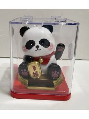 Solar Dancing Panda -red 幸福 figurine Toy Dashboard Decorative Gift,New! 3.5”